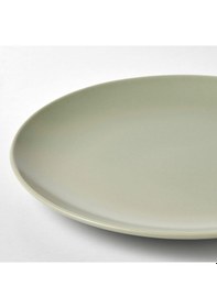 Resim 4 Adet Tabak Seti Mat Açık Yeşil Renk 26 Cm, 4 Adet, Stoneware Yuvarlak Tabak Seti 