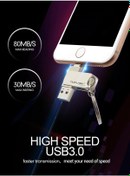 Resim İPhone 512 Gb Otg Usb Flash Bellek 2 in 1 Kalem Sürücü için iOS Uyumlu Depolama Cihazları 