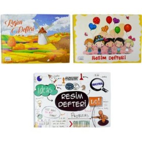 Resim Daphne Defne Resim Defteri Çok Amaçlı Spiralli Krt Kpk 38x48 DFN-5061-6-LI-PKT 