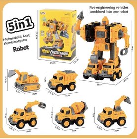 Resim Aurora Alaşım Trafo Beşi Bir Arada Robot Çocuk Oyunlari Sarı 