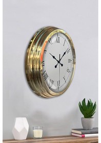 Resim Büro Ev Ofis Hediyesi İçin 40cm Golden Prestij Tip Duvar Saati Diğer 