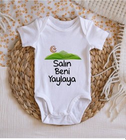 Resim Bitmeyenkartus Bk Kids Salın Beni Yaylaya Tasarımlı Bebek Body Zıbın - Model 1 Çok Renkli 