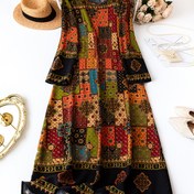 Resim Büyük Beden - Büyük Beden - Büyük Beden, Kadınlar için Şık Maxi Elbise - Yeşil/Kırmızı/Siyah/Turuncu/Mavi/Teal - Kilise, Partiler, Günlük Kıyafetler için Esnek Olmayan Kumaş - Doyuran Beden, Kilise Kıyafeti, Yuvarlak Yaka, Rahat Giyim, Şık Bayanlar, Kadınlar için Şık Mavi Elbise, Kadınlar için Büyük Beden Elbise, Büyük Beden Kadın Kıyafetleri, Doyuran Kadın Kıyafetleri, Büyük Beden Kadın Giysileri, Kadınlar için Şık Elbise 