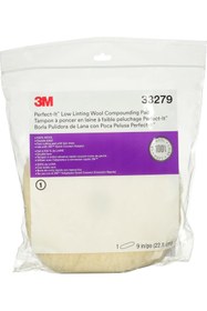 Resim 3M PN33279 Quick Connect Çift Taraflı Kalın Pasta Keçesi 220mm – Adım 1 Polisaj Pedi 