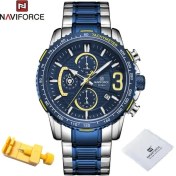 Resim Hanyang Sbe Navıforce Lüks Izle Erkekler Için Kuvars Chronograph Spor Su Geçirmez Adam Saatler Askeri Moda Paslanmaz Çelik Kol Saati Saat (Yurt Dışından) 