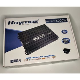Resim RAYMOS Usa 80.4 5000 Watt 4 Kanal Bass Kontrollü Oto Amfi 