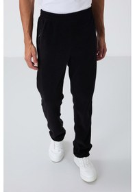Resim Tommy Life Siyah Dik Yaka Basic Fermuar Cepli Standart Kalıp Erkek Polar Eşofman Takımı - 85193 Siyah 