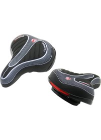 Resim Timion Lüx Büyük - GENIŞ=20.5X25CM Bisiklet Sele Koltuk Yaylı - Kıvrımlı Oturakdikkat Far Aparatı (5148) 