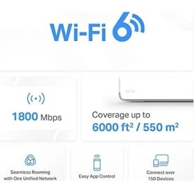 Resim Nisar Store Halo H70X 3-Pack, AX1800 Mbps Tüm Ev Mesh Wi-Fi 6 Sistemi 
