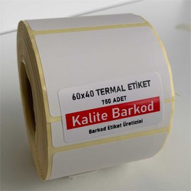 Resim Kalite Barkod 60X40 Termal Etiket 30 Rulo Barkod Etiketi 