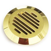 Resim Humidor Puro Kutusu Nemlendirici Haznesi Yuvarlak Metal Sarı 37 MM 
