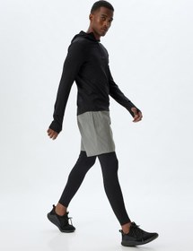 Resim Koton Spor Şort Bermuda Beli Bağcıklı Cep Detaylı Gümüş 5wam40045nw Gümüş 