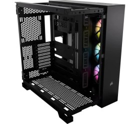 Resim CORSAIR iCUE LINK 6500X RGB Mid-Tower ATX Dual Chamber PC Case - Black (CC-9011269-WW) 
