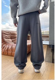 Resim Basic Ayarlanabilir Paça Eşofman Altı Füme Füme 