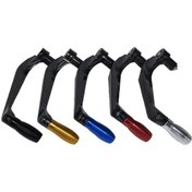 Resim Turcoshop11 Snake Desenli Off-road Horn Koruyucu Gümüş Beyaz Evrensel Motosiklet El Koruma 