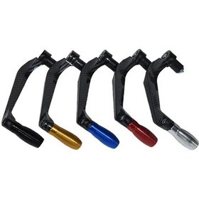 Resim Turcoshop11 Snake Desenli Off-road Horn Koruyucu Gümüş Beyaz Evrensel Motosiklet El Koruma 