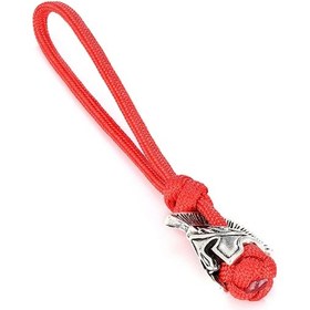 Resim Supretu Supretu Erkekler Viking Anahtarlık - Spartan Savaşçı Aksesuarı, El Yapımı Halat Bıçak Ve Araba Anahtarlığı Pembe 13 Cm 