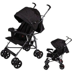 Resim Tam Yatar Baston Bebek Arabası 