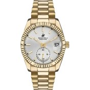 Resim Beverly Hills Polo Club BP3056X.130 Erkek Kol Saati | 41MM Kasa, Altın Renk, Paslanmaz Çelik 