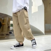 Resim Erkekler Rahat Kargo Jogger Pantolon, Rahat Kesim, Cep Detaylı Lastikli Bel, Erkekler için Dış Mekan Moda Giyim 