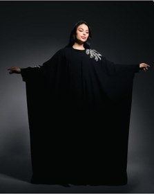 Resim Crystalia Wave Abaya Siyah 