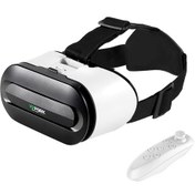 Resim Vrpark V8 3D Sanal Gerçeklik Gözlüğü + VR Bluetooth Kumanda 