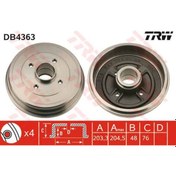 Resim TRW DB4363 FREN KAMPANASI CLIO III 05- MODUS 04- 