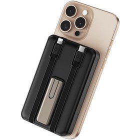 Resim Wiwu Wi-p056 Taşınabilir Wireless Şarj Ve Pd Hızlı Şarj Özellikli Powerbank 15w 10000mah Siyah 