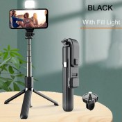 Resim Sunlink Gopro ve Spor Aksiyon Kameraları Için Akıllı Telefonlar Için 4'i 1'de 4 Bluetooth Kablosuz Selfie Çubuğu Tripod Katlanabilir Evrensel 