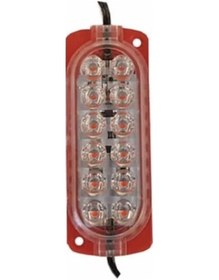Resim 12 Volt 12 Ledli 2.4 W Düz Flashsız Modül Kırmızı (10 Adet) 
