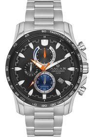 Resim Nacar SAFİR CAM SPOR GÜMÜŞ ERKEK KOL SAATİ NC34-290023-ABM 