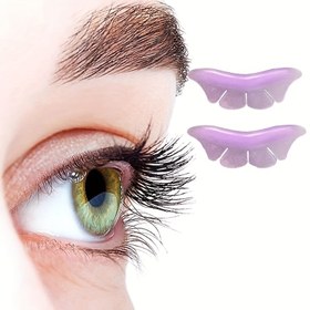 Resim 1 çift / 2 adet Silikon Parıltılı Kelebek Kirpik Kaldırma Koruyucuları Kirpik Perma Pedleri Kirpik Kaldırma Çubukları 3D Kirpik Kıvırıcı Aksesuarlar Uygulama Aracı 