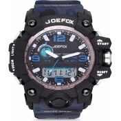 Resim Joefox JFX-1523M-BLUARM Spor Kamufulaj Kordon Erkek Kol Saati 