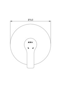 Resim Eca Luna Ankastre Duş Bataryası Sıva Üstü Altın Renkli 102867106-Y Altın 