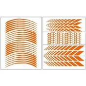 Resim Reflektör Yeşil Yamaha Mt-07 Uyumlu Racıng Jant Şeridi 