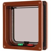 Resim Beeztees CatMate Kedi Kapısı, Çift Yönlü, 2 fonksiyonlu, Kahverengi, 19,2x20cm 