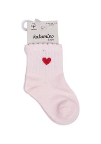 Resim Katamino Felyon Kız Bebek Çorap 46355 Pembe 