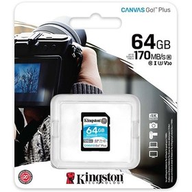 Resim KINGSTON 64GB SD Canvas Go+ SDG3/64GB 