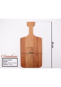 Resim Ahşap Şarküteri Sunum Veya Kesme Tahtası Ahşap 