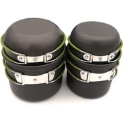 Resim Reedark "katlanabilir Kamp Pişirme Seti - 2-3 Kişilik Hafif Alüminyum Tencere Ve Kase" 