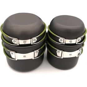 Resim Reedark "katlanabilir Kamp Pişirme Seti - 2-3 Kişilik Hafif Alüminyum Tencere Ve Kase" 