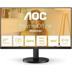Resim Aoc 27" U27b3cf 4ms 60hz Usb Uhd Ips Type-c 4k Adaptive-sync Monitör 