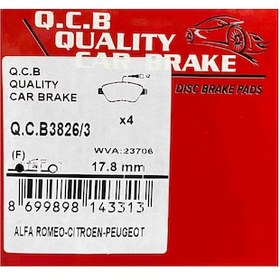 Resim Q.C.B 3826/3 Ön Fren Balatası Fiat Fiorino -Doblo -Linea 1.3 Mjet 