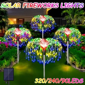 Resim 4 adet/1 adet AIPUSI Güneşli Fırtına Işıkları - IP65 Su Geçirmez, 320/240/90 LED Açık Bahçe Dekoru 8 Aydınlatma Modu ile, Akıllı Sensör-Aydınlatma Sensörleri, Sıcak Beyaz ve Çok Renkli, Cadılar Bayramı ve Noel Kutlamaları için İdeal, Açık Aydınlatma | Fırtına Etkisi Işıkları | Güneş Enerjili Işıklar, Güneş Işıkları 
