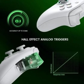 Resim Xbox Series X|s, Xbox One ve Windows 10/11 Için G7 Se Kablolu Oyun Kumandası, Hall Efektli Joysticks/hall Trigger, 3,5 mm Ses Jakı (Beyaz) 