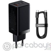 Resim Baseus Gan3 Pro 65W 2 Type-C + USB Hızlı Şarj Başlığı Adaptörü ve Hızlı Şarj Type-C Kablosu Seti 