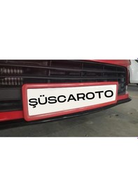 Resim Kırmızı Çerçeveli Esnek Araç Takmatik Plakalık Oto Plakalık Plaka Altı Altlığı Plaka Tutucu Yeni Nesil Plakalık 1 Adet (00) (ŞüsCarOto Aksesuar) 