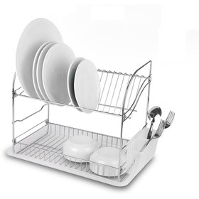 Resim Tekno-tel Dikdörtgen 2 Katlı 44x27x34.5 cm Metal Tabaklık 