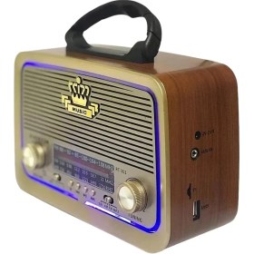 Resim Cesicey Harvox Nostaljik Radyo Fenerli Bluetoothlu Mp3 Çalar Müzik Kutusu 