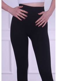 Resim Bonbonetti Chocolate Baby & Kids Kadın Siyah Sıkılaştıcı Toparlayıcı Yüksek Bel Geniş Kemerli Çelik Örme Tayt SiYAH 